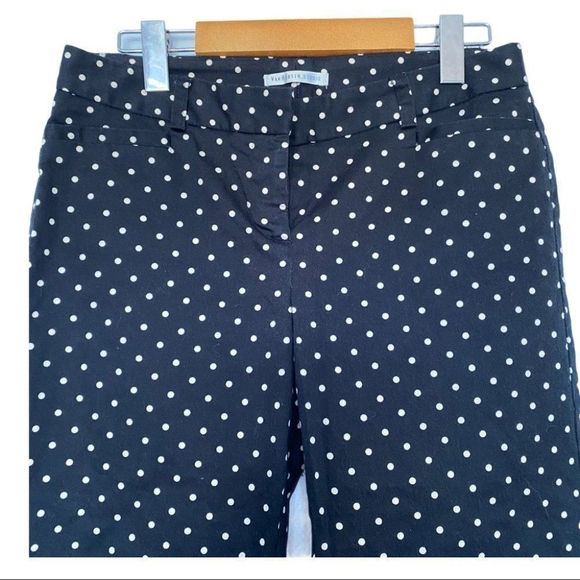 Van Heusen ankle length black polka dot pants VGUC - Picture 2 of 8